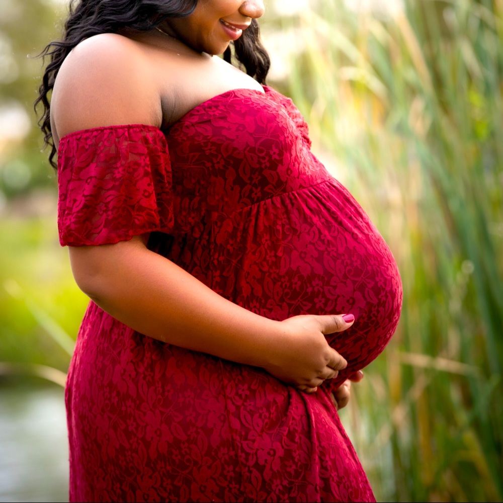 Maternity photo shoot gown
